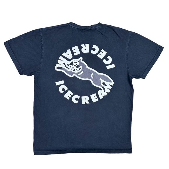 IceCream | Pharrell x Nigo *Rare* Black & White Dog Logo Crew Neck Tee - Picture 1 of 4